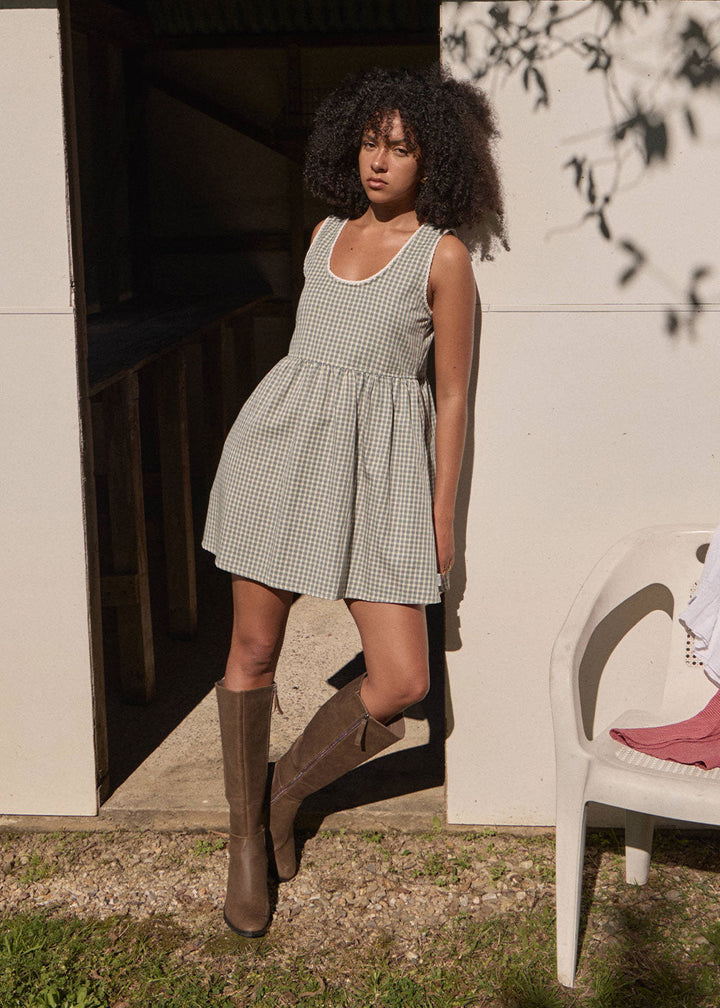 Jesse Mini Dress – Alpine Check