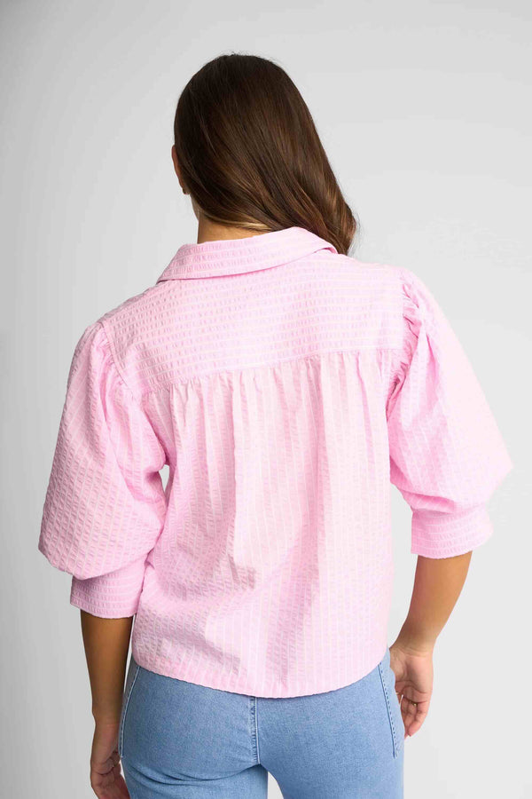 Emmett Shirt - Pink Stripe