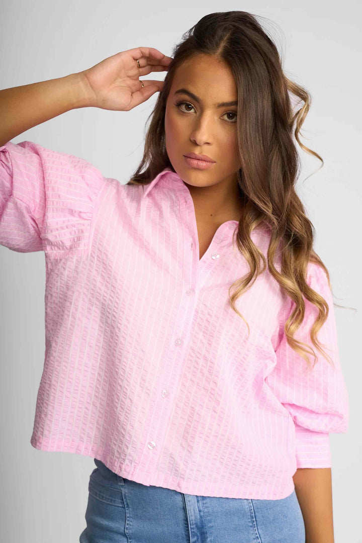 Emmett Shirt – Pink Stripe