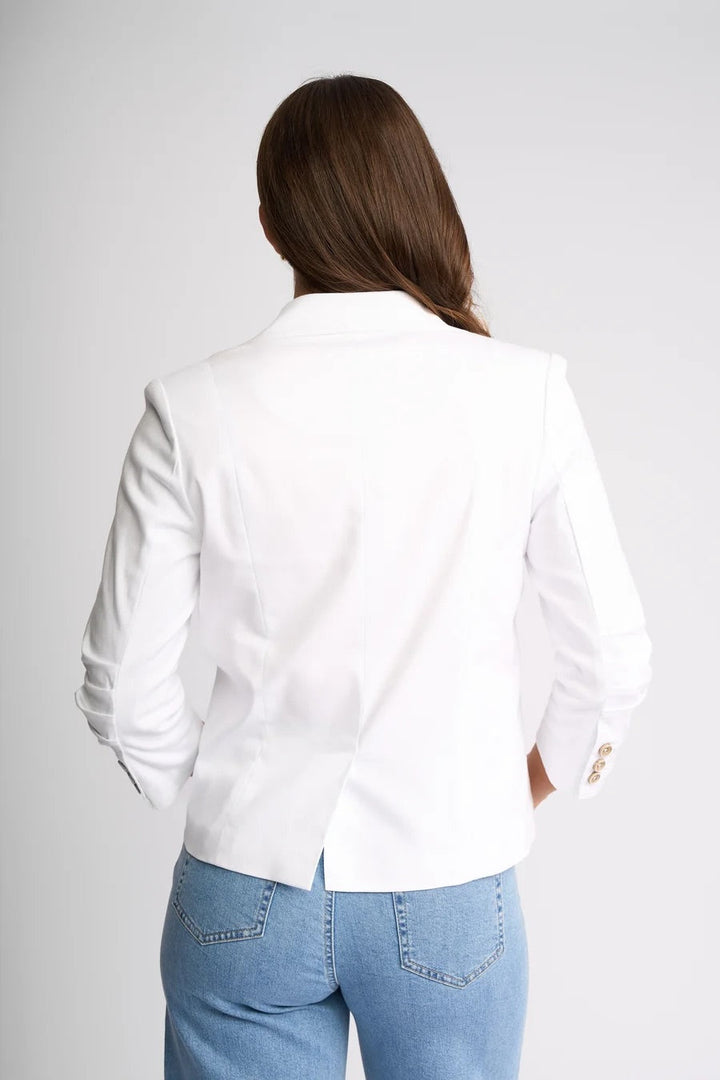 World Blazer – White Denim