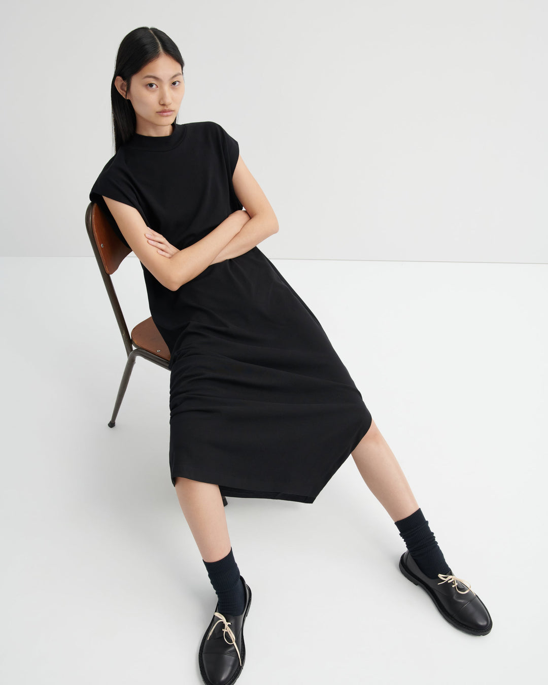 Method Organic Cotton Cap-Sleeve Dress – Black