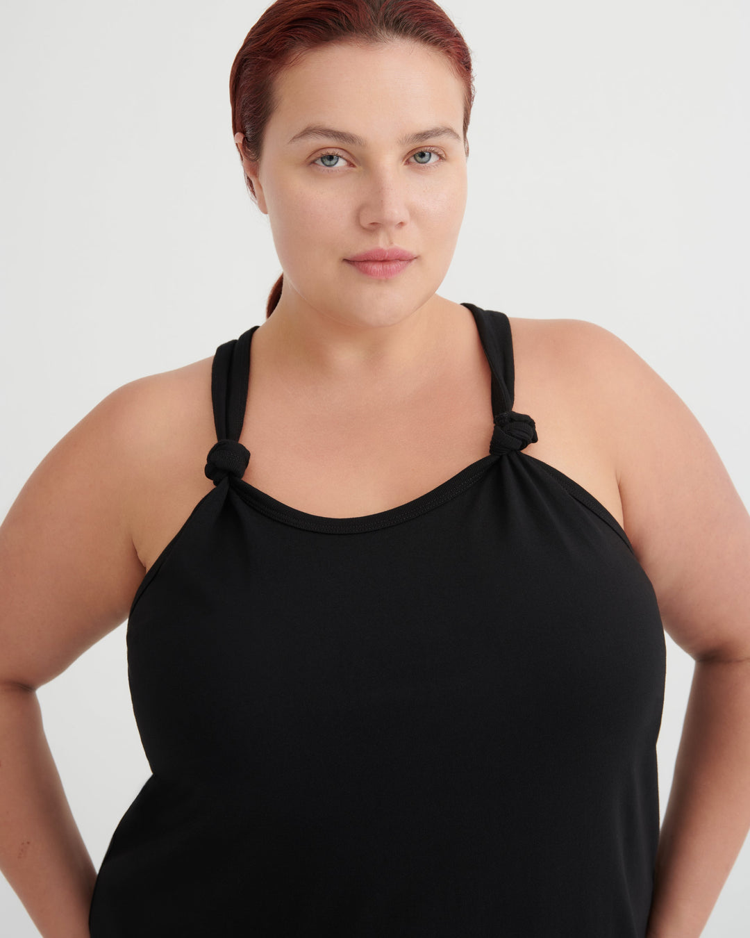 Motto Cotton Halterneck Maxi Dress – Black