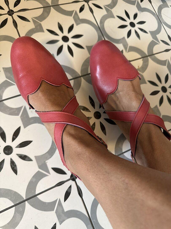 Reviewer photo of Mangrove Cross-Strap Leather Ballet Flats