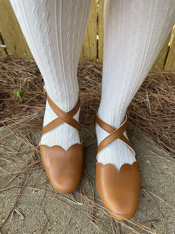 Reviewer photo of Mangrove Cross-Strap Leather Ballet Flats