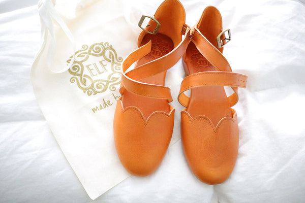 Reviewer photo of Mangrove Cross-Strap Leather Ballet Flats