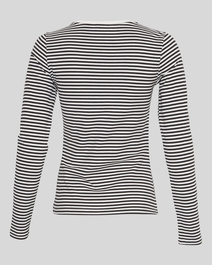 Gemma Top – Egret/Black