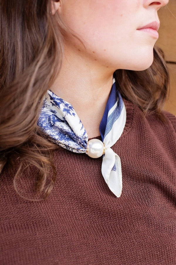 Pearl Fasten Neck Tie - Churchill