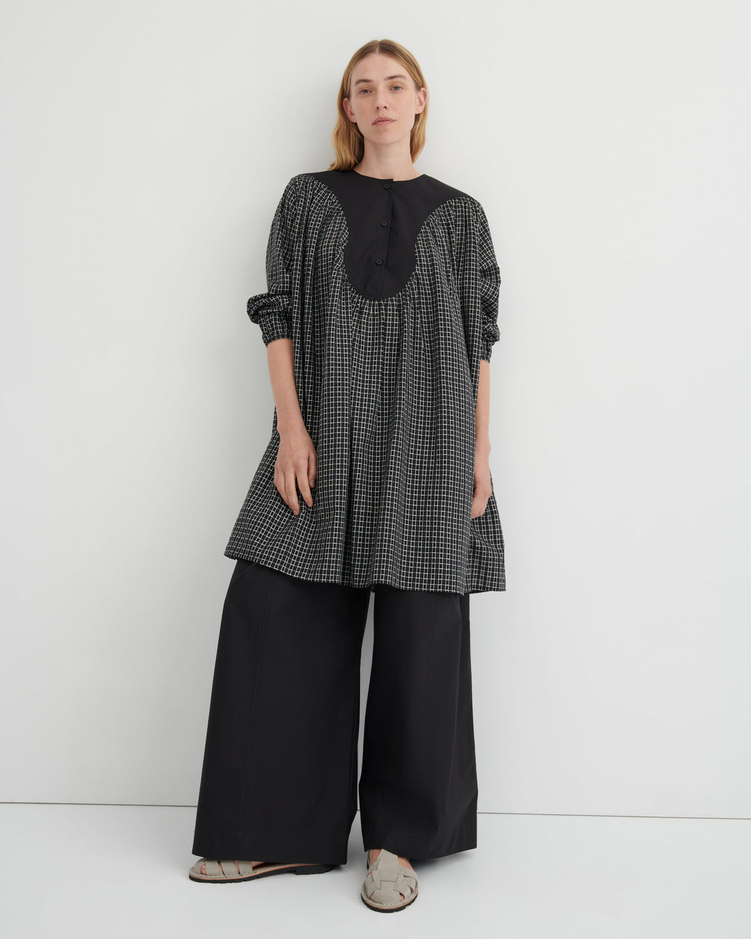 Rodeo Woven Check A-Line Dress – Loom Check
