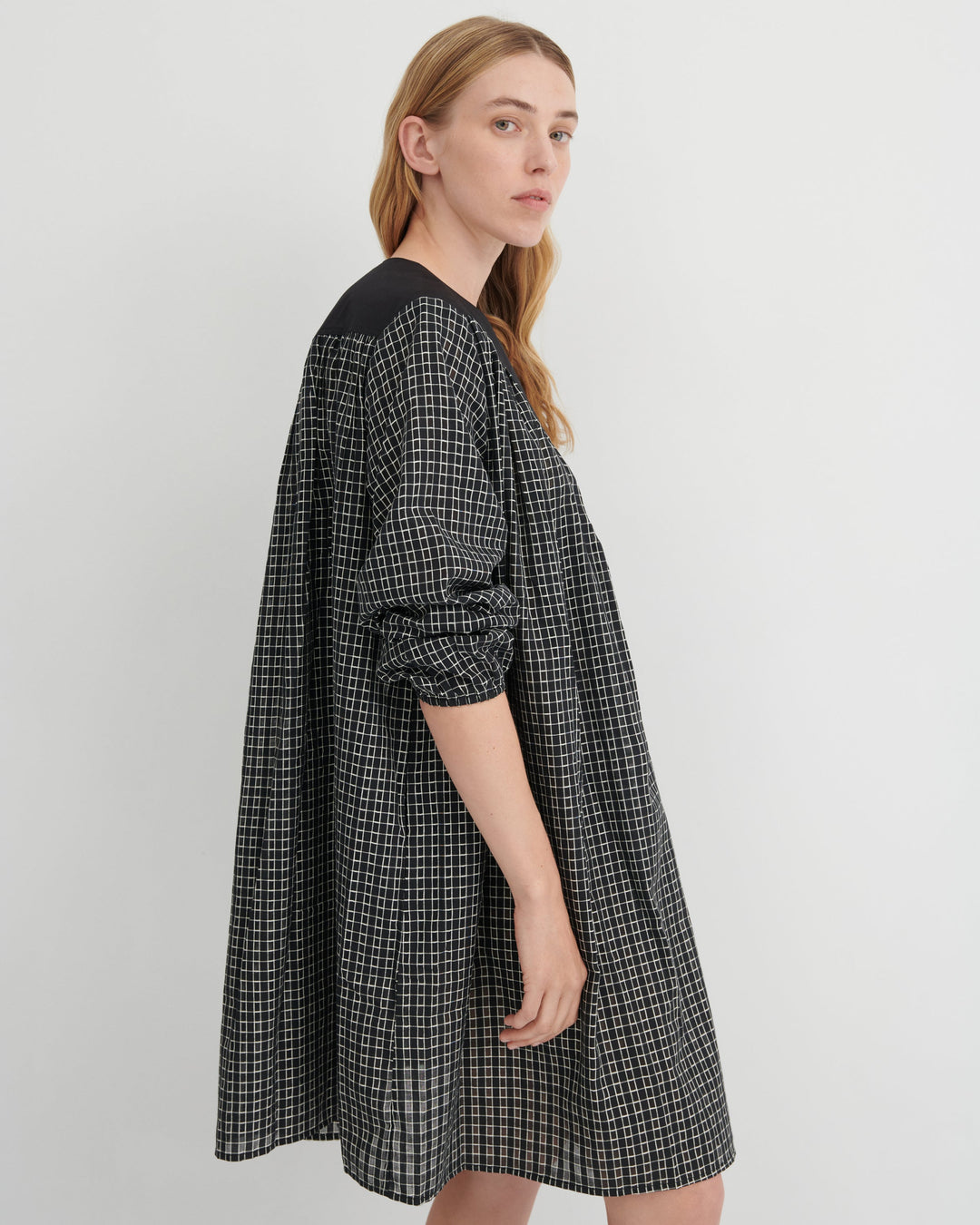 Rodeo Woven Check A-Line Dress – Loom Check