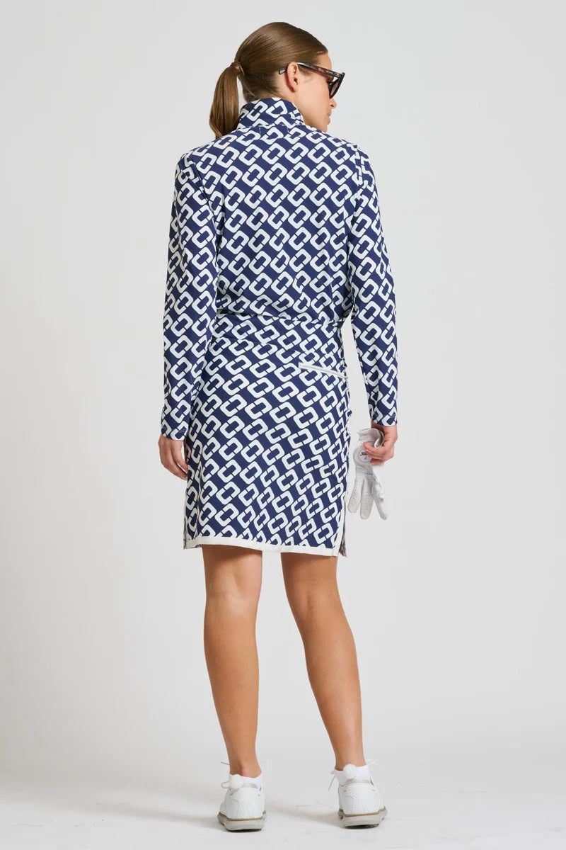 Grange Long Sleeve Shirt – Navy Chain