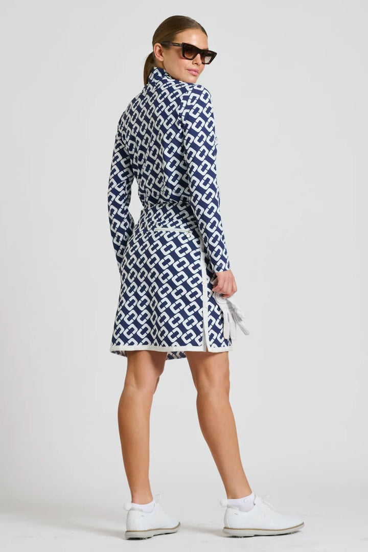 Grange Long Sleeve Shirt – Navy Chain