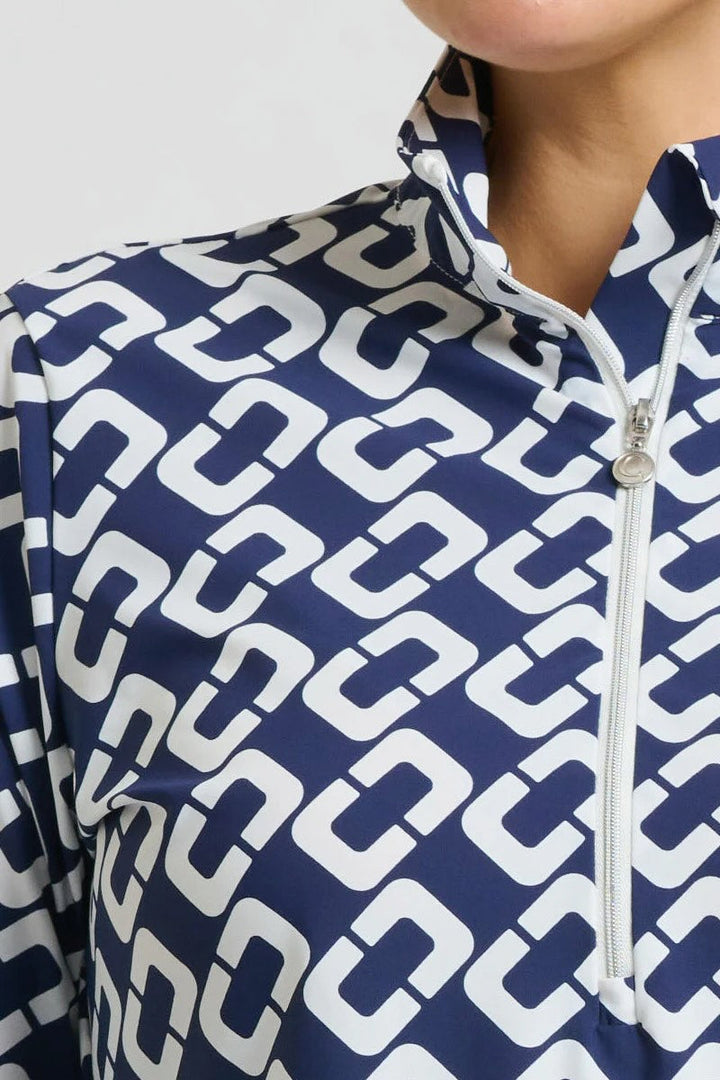 Grange Long Sleeve Shirt – Navy Chain