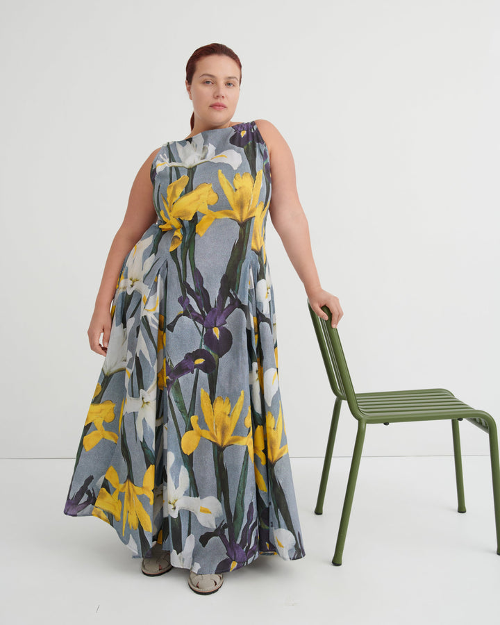 Signify Floral Voile Maxi Dress – Iris