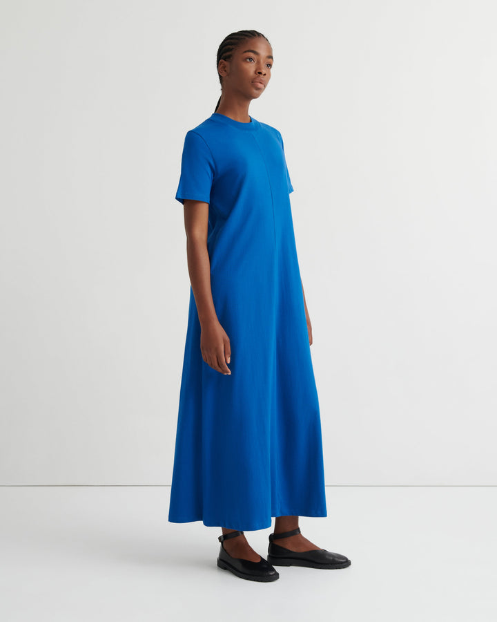 Topic Panelled A-Line Maxi Dress – Blue Orchid