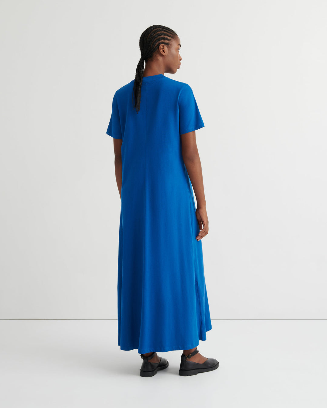 Topic Panelled A-Line Maxi Dress – Blue Orchid