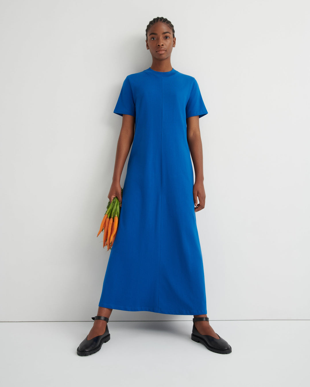 Topic Panelled A-Line Maxi Dress – Blue Orchid